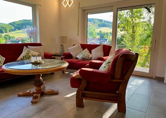 Nyaraló Panorama I Heated Jacuzzi & Fire Pit Bad Sooden-Allendorf